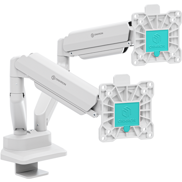 Supporto da scrivania ONKRON per due monitor 13"–32", blanco G160-W
