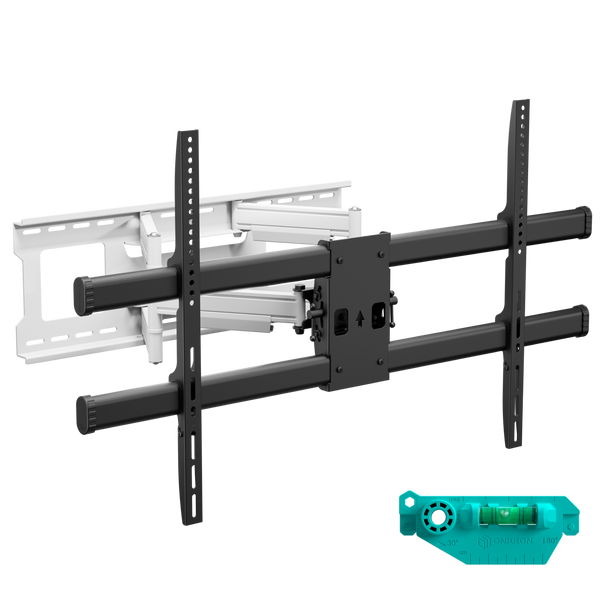Staffa TV da parete snodabile per 42"-120", max 100 kg, Bianco-Nera M10