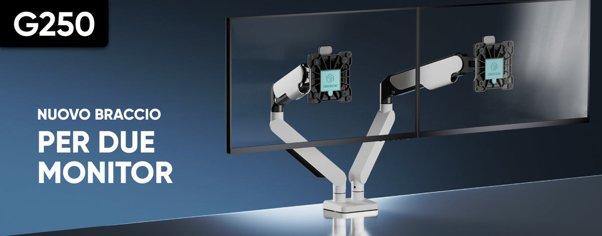 Supporto da scrivania G250 per due monitor