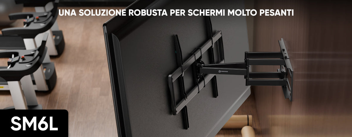 SM6L — Supporto TV da parete inclinabile e girevole