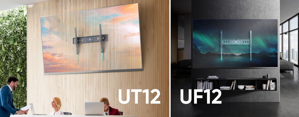 ONKRON UF12 e UT12: Scegli il miglior supporto per il tuo TV o pannello interattivo