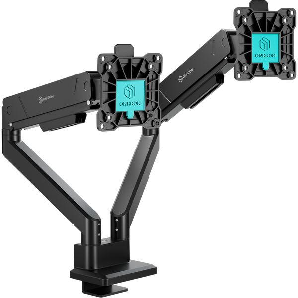 ONKRON supporto da scrivania per due monitor da 13"-45", nero G200