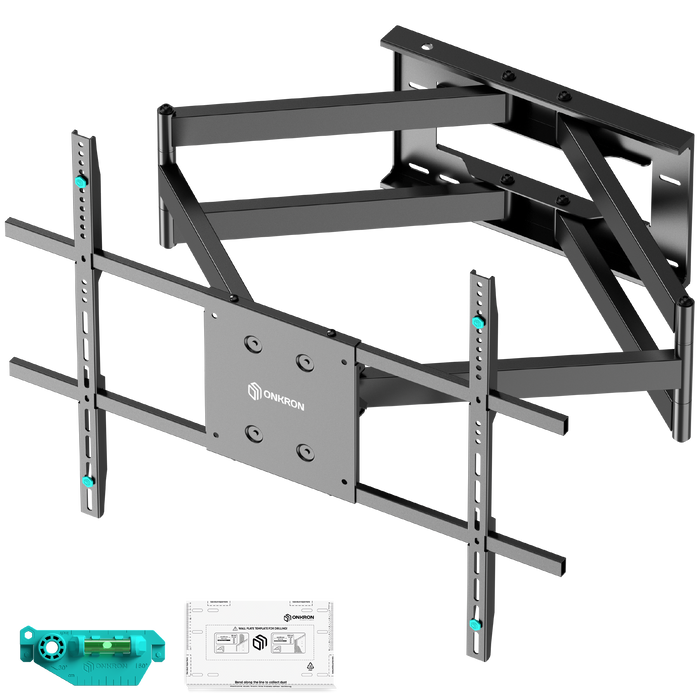 Staffa TV da parete snodabile per 42"-110", max 100 kg, Nera M8L