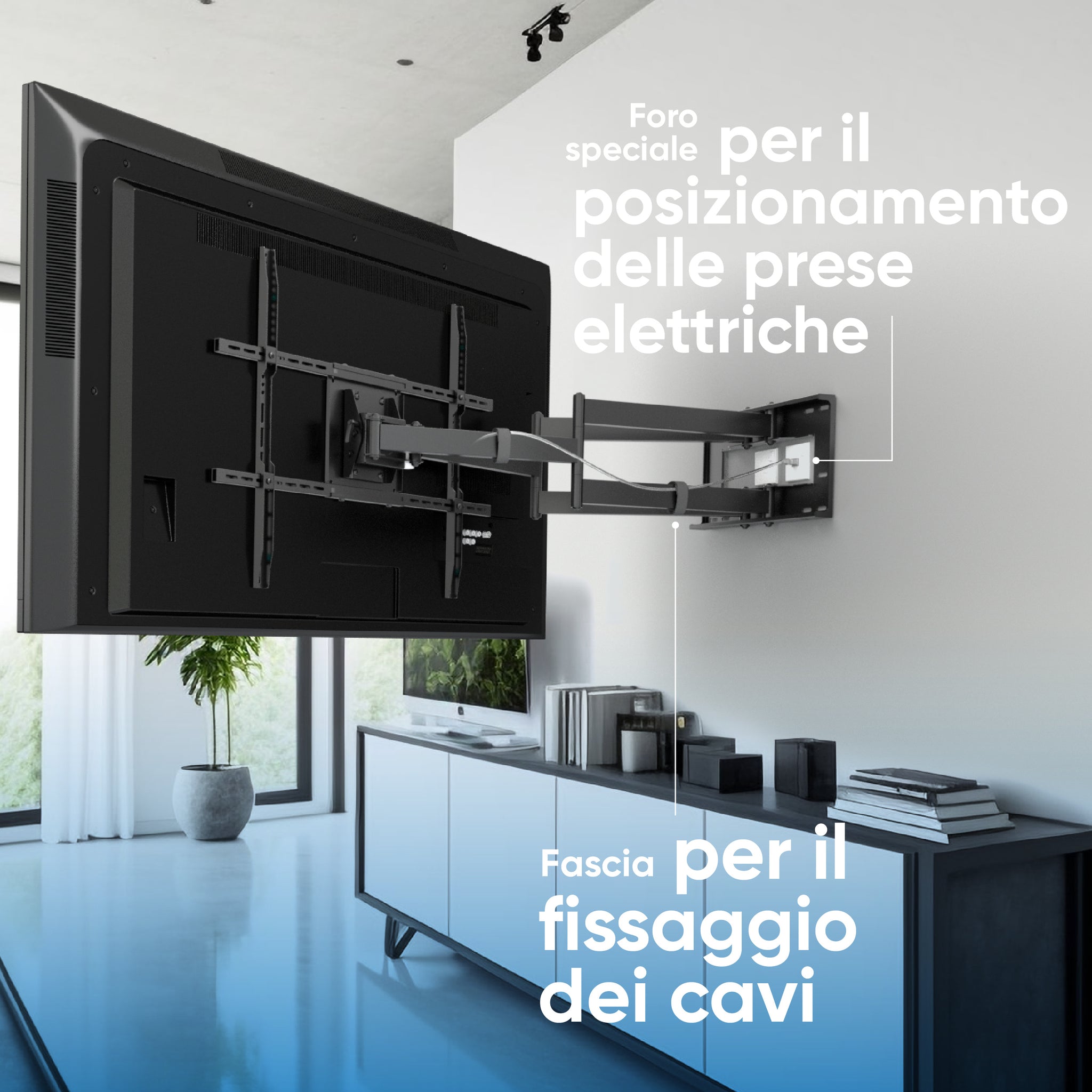 ONKRON Supporto TV a Parete per 32-90 pollici, fino a 40 kg, max VESA