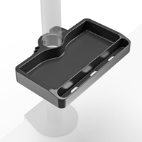Supporto per mensola Organizer per Monitor per Colonna o Tubo Diametro 30-35 mm, Nero A35-B